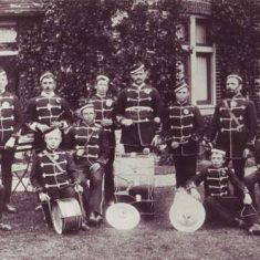Fife & drum band at vicarage Fife & drum band at vicarage