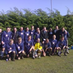 Football team and cup Football team and cup