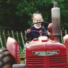 Girl driving tractor Country Fair 2001 - 2010