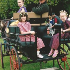 Girls in buggy ride Country Fair 2001 - 2010