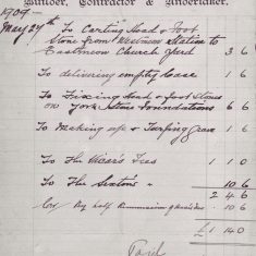 Henry Coles bill 1909 Henry Coles bill 1909, from the dairy at Glenthorne