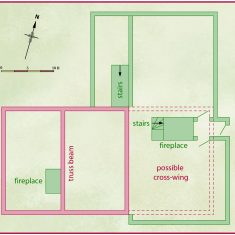 Floorpan of Tudor House in 16th century