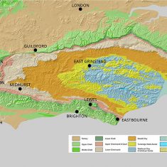 Geological formations of SE England