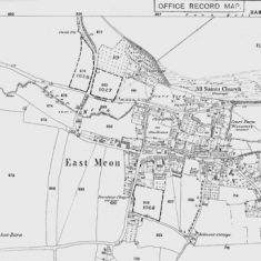 First Ordnance Survey map of East Meon 1869