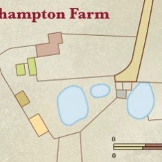 Layout of Hillhampton Farm