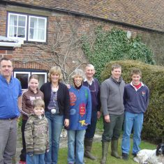 Michael-Atkinson-family Michael and Jane Atkinson of South Farm, centre, with Nick, Tilly, Jack & Sue on left, Matt & Joe, right. 2005