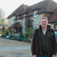 Nick Atkinson,; Upper Parsonage Farmhouse Nick Akinson at Upper Parsonage Farm, 2019