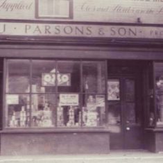 Parsons Store front Parons Store, 1920s