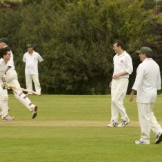 Running Some cricket is played