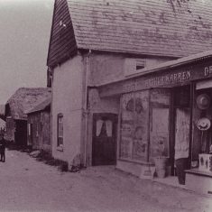 Warren's shop at Tudor House (post card) copy 2 Arthur Warren ran a haberdashers and general store at what is now the Tudor House during the first half of the 20th century