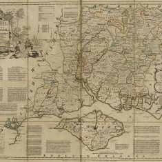 Thomas Kitchin map of Hampshire, 1760